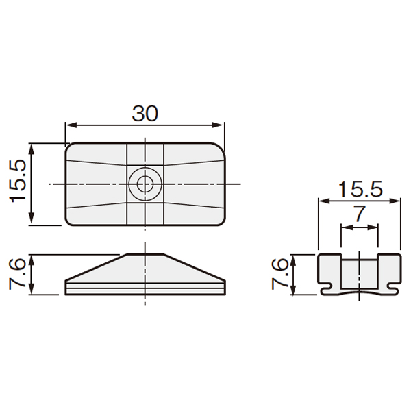 アトムリビンテック ＡＴＯＭ 折戸金具 ＨＤ－７２　下部スライダー画像