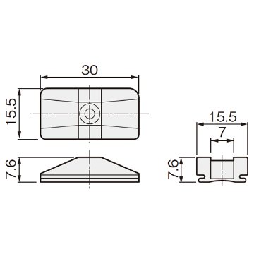 アトムリビンテック ＡＴＯＭ 折戸金具 ＨＤ－７２　下部スライダー画像
