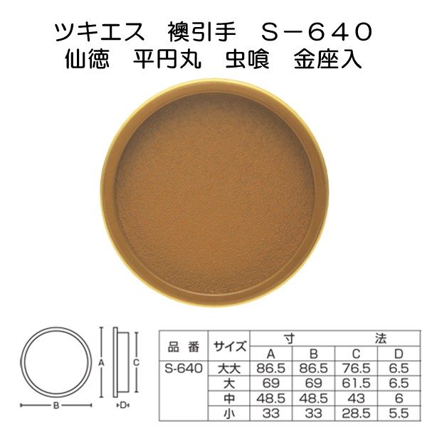 ツキエス　Ｓ－６４０　仙徳　平円丸　虫喰　金座入画像