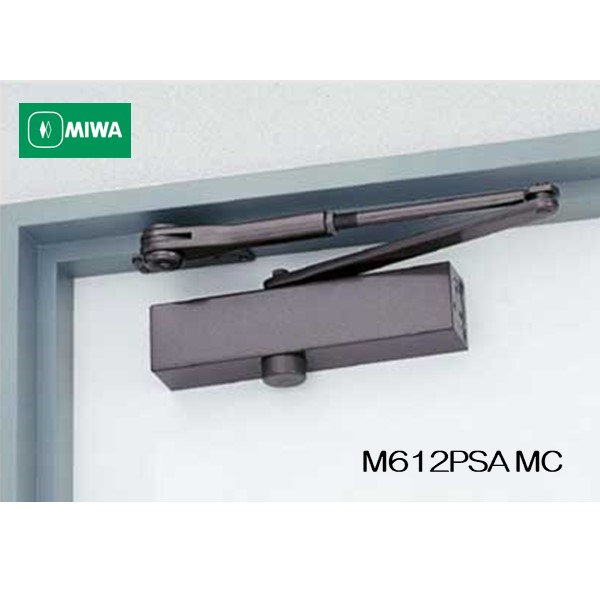 美和ロック ＭＩＷＡ ドアクローザー Ｍ６１２ＰＳＡ メタリック