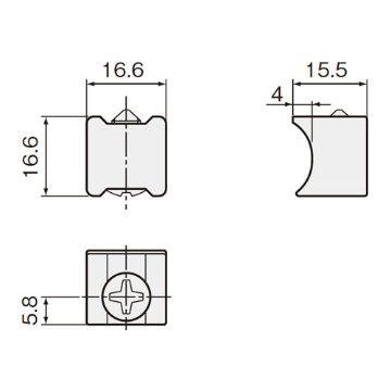 アトムリビンテック ＡＴＯＭ 折戸用上部ストッパー ＡＦＤ－３８０画像