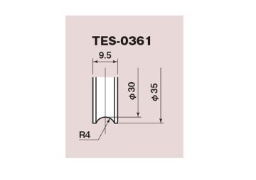 ヨコヅナ 調整戸車１７型 ＴＥＳ−０３６１ ステンレス枠 ジュラコン車 ベアリング入 ３６ｍｍ 丸型 送料が安い！画像