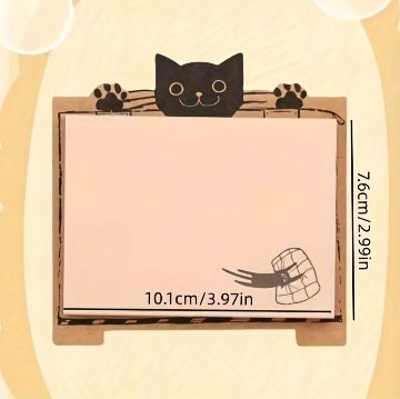 【全4種】脱力系 猫の付箋の画像