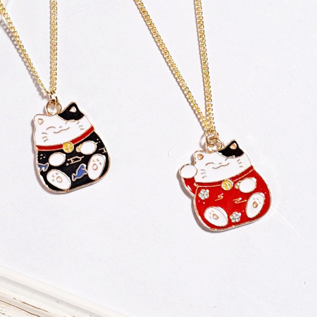 【全2種】招き猫ネックレスの画像