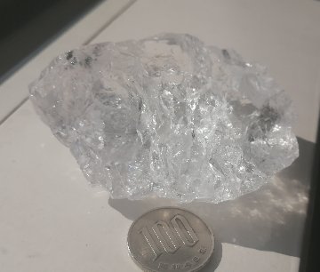 天然水晶 アイスクリスタル ラフロック ブラジル産 60g～180g　～極上の透明感～画像