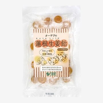 オーサワの蓮根生姜飴(80g)の画像