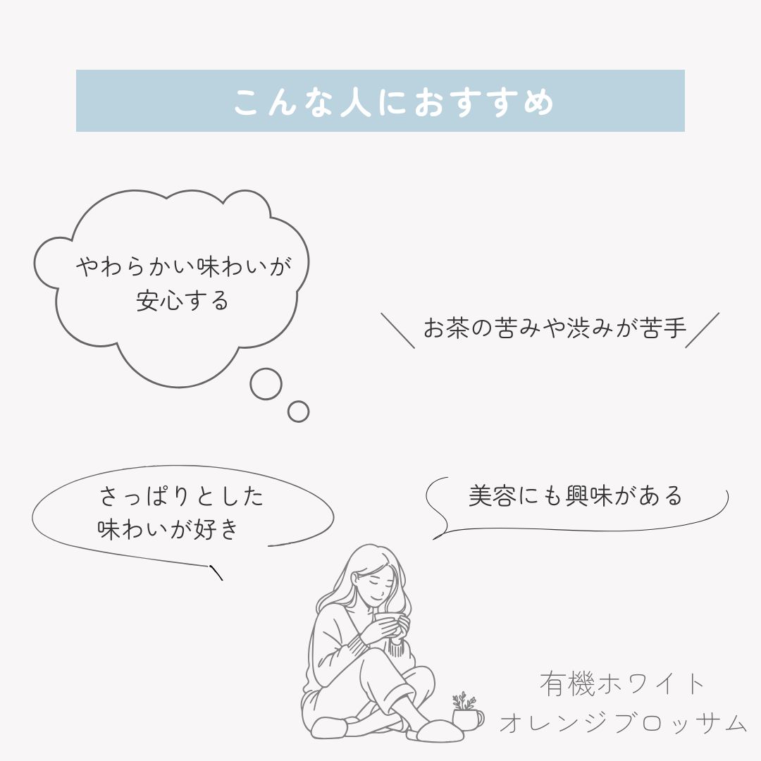 【2個まで送料無料】有機ホワイトオレンジブロッサム 10包入りの画像
