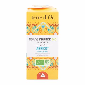 有機アプリコット、リンデン、ハニー 15包入りの画像