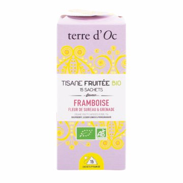 有機ラズベリー、エルダーフラワー、ザクロ 15包入りの画像