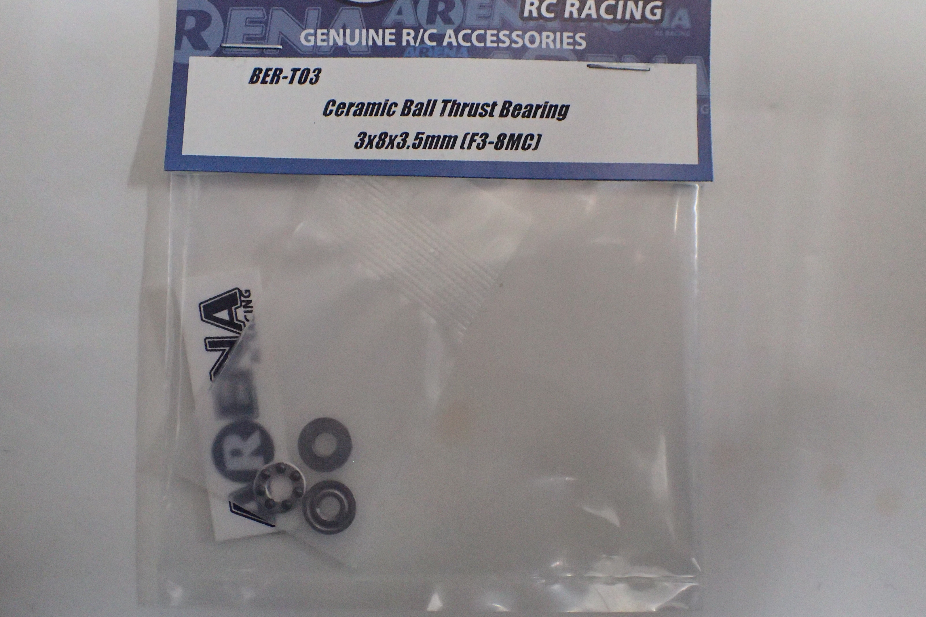 【現金特価セール品】ARENA　3x8x3.5mmセラミックボールスラストベアリングの画像