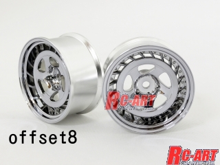 RC-ART WW-0208CS SSR Formula AERO SPOKE WHEEL ｵﾌｾｯﾄ8（深リム） クロームシルバー |  アークオンラインショップ