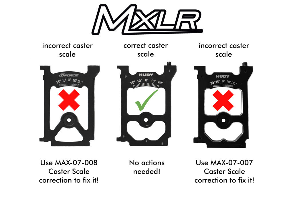 MXLR　セットアップシステム キャスターコレクション(for HUDY 1/10セットアップシステム)画像