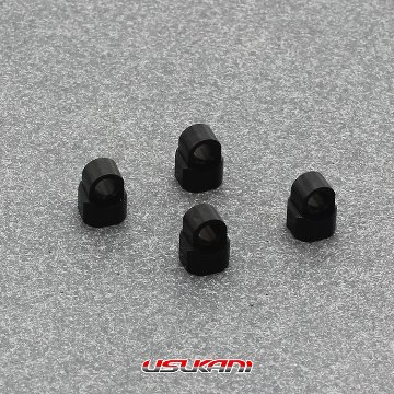 Usukani USMINIS-03　アルミアッパーキャップ　ブラック　4pcs　の画像