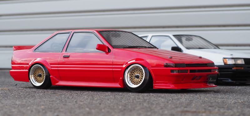 ADDICTION AD-RB13 TOYOTA　SPRINTER TRUENO　1/10クリアボディの画像