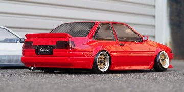 ADDICTION AD-RB13 TOYOTA　SPRINTER TRUENO　1/10クリアボディの画像