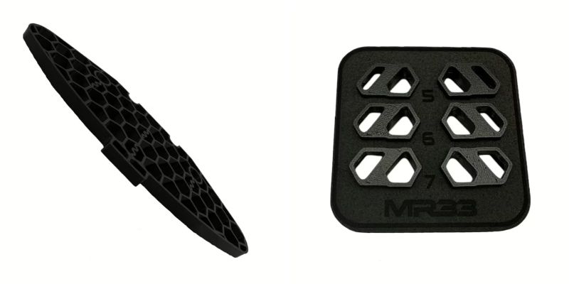 ZEROTRIBE MR33-A800R-FB-SET MR33 Awesomatix A800R用MR33ロープロファイルフレックスバンパーインサートセットの画像