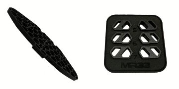 ZEROTRIBE MR33-A800R-FB-SET MR33 Awesomatix A800R用MR33ロープロファイルフレックスバンパーインサートセットの画像