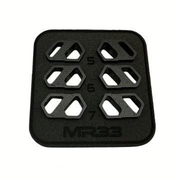 ZEROTRIBE MR33-A800R-FB-SET MR33 Awesomatix A800R用MR33ロープロファイルフレックスバンパーインサートセットの画像