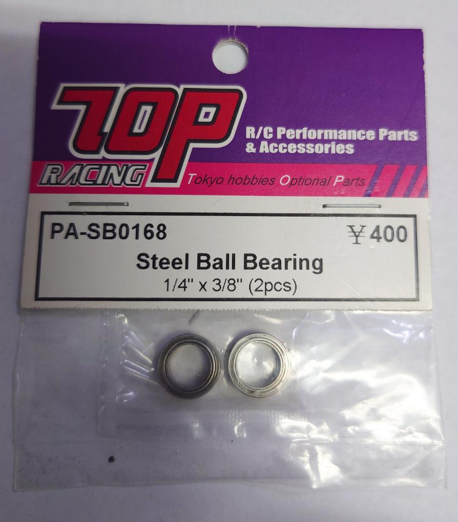 【訳アリセール品】TOPRACING PA-SB0168 Steel ball Bearing 1/4x3/8 2pcsの画像