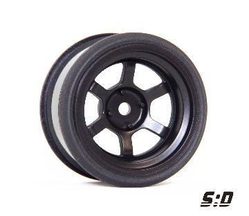 【新商品予約受付中】SCALE DYNAMICS 10185 V16D #37 ペインテッドブラック 10mm 2個入りの画像