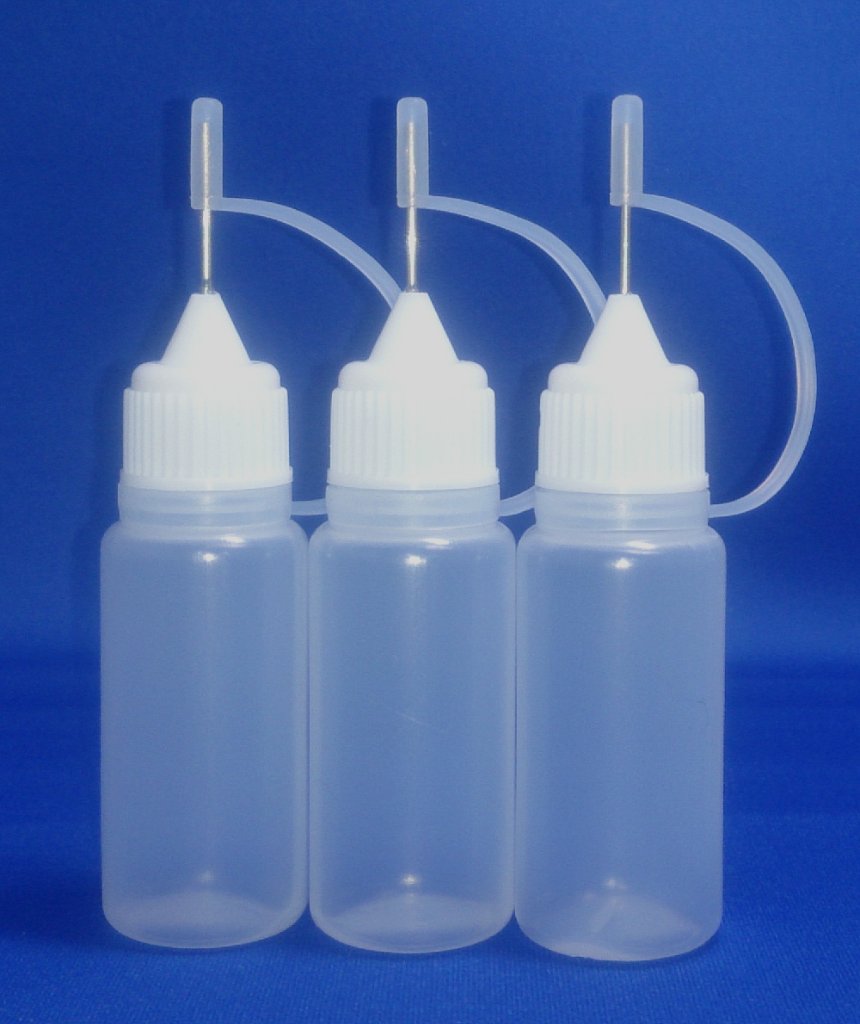 ニードル付ディスペンサーオイルボトル　ホワイト 10ml 3個入の画像