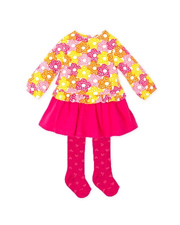 フラワー ワンピース　タイツ付き　アガタ・ルイス・デ・ラ・プラダ　(DRESS & TIGHTS - Agatha Ruiz de la Prada)の画像