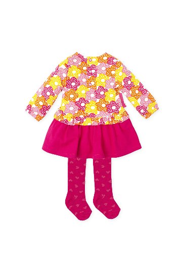 フラワー ワンピース　タイツ付き　アガタ・ルイス・デ・ラ・プラダ　(DRESS & TIGHTS - Agatha Ruiz de la Prada)の画像