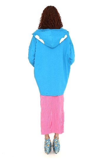 オーバーサイズパーカークラウド ブルー - アガタ・ルイス・デ・ラ・プラダ（SUDADERA OVERSIZE AZUL NUBE - Agatha Ruiz de la Prada）の画像