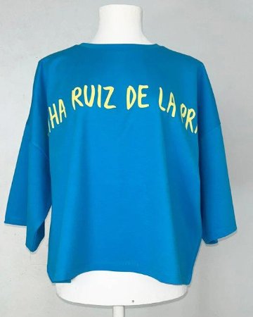 Ｔシャツ ブルー - アガタ・ルイス・デ・ラ・プラダ（T SHIRT BLUE - Agatha Ruiz de la Prada）の画像