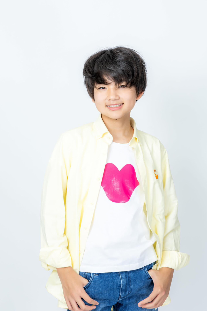 メンズシャツ　イエロー(CAMISA HOMBRE AMARILLITA CON BARBA NARANJA- Agatha Ruiz de la Prada）の画像