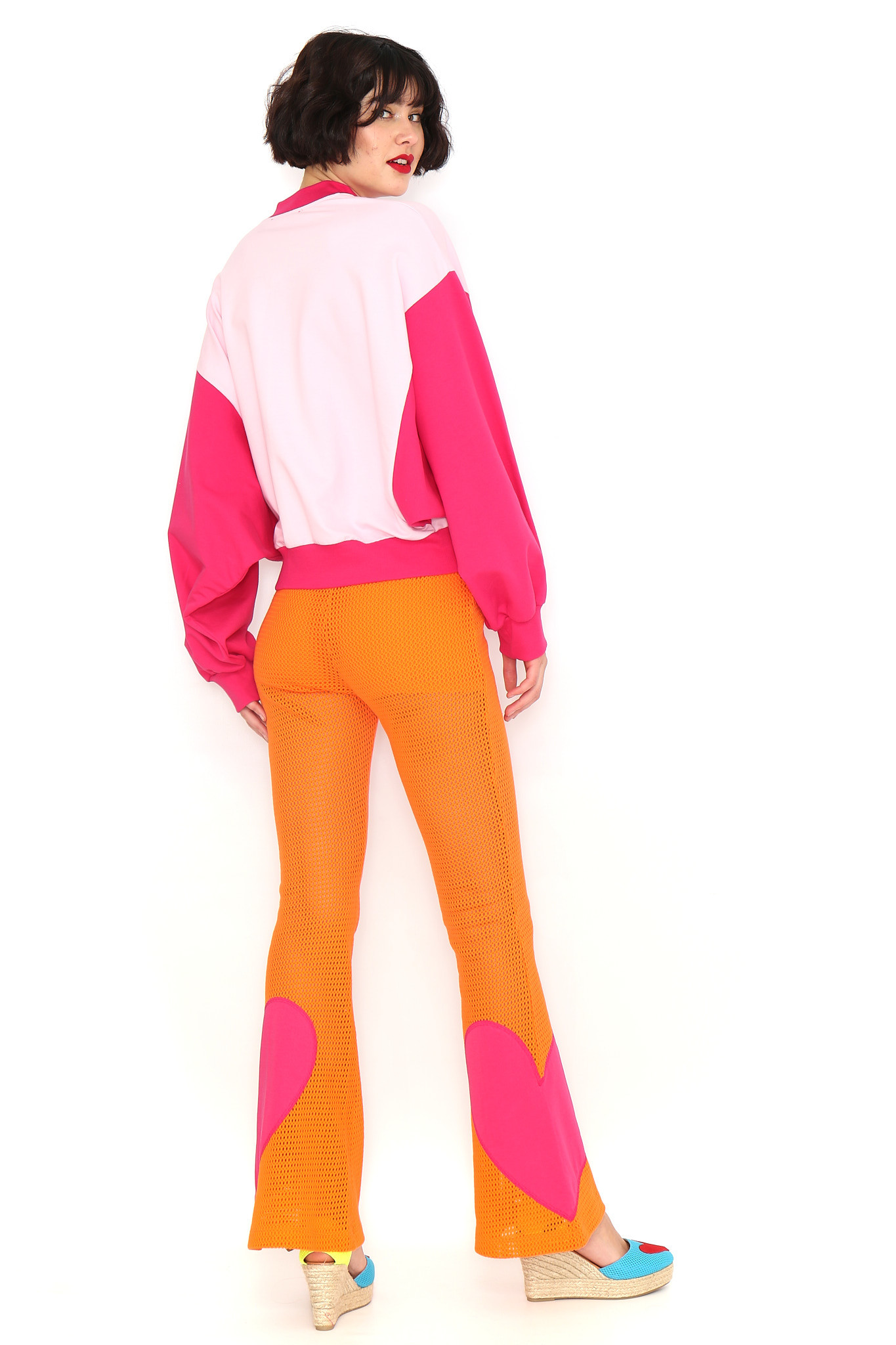 メッシュパンツ オレンジ - アガタ・ルイス・デ・ラ・プラダ（PANTALON NARANJA CALADO - Agatha Ruiz de la Prada）の画像