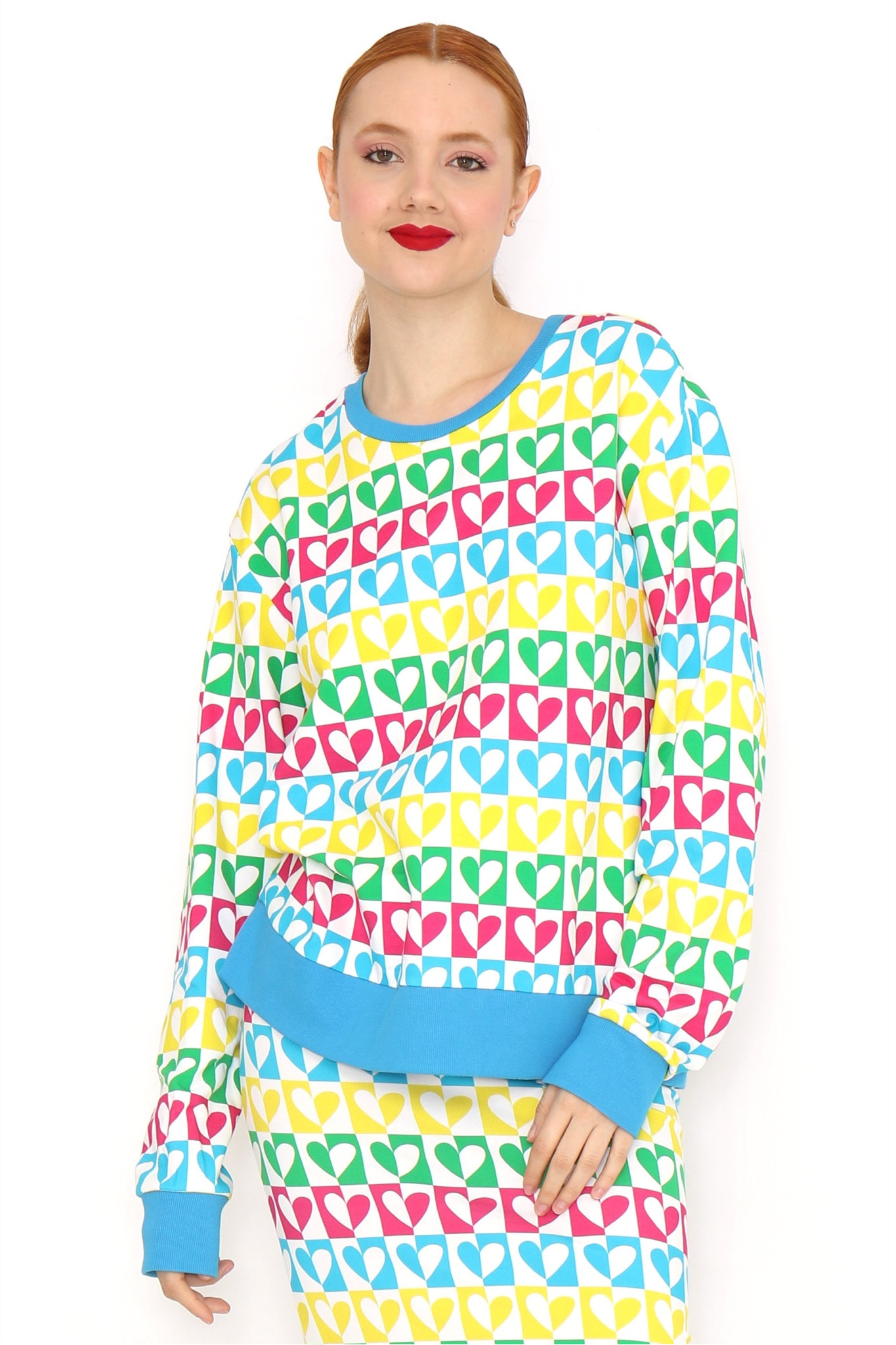 ハートトレーナー - アガタ・ルイス・デ・ラ・プラダ（SUDADERA CORAZONES MULTICOLOR - Agatha Ruiz de la Prada）の画像