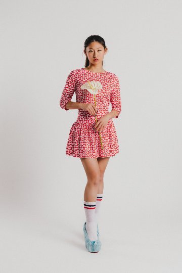 フラワートップス - アガタ・ルイス・デ・ラ・プラダ（CAMSETA FLORES MANGA FRANCESA - Agatha Ruiz de la Prada）の画像
