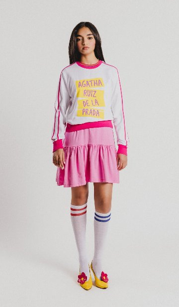 エチケタストレーナー - アガタ・ルイス・デ・ラ・プラダ（SUDADERA BLANCA ETIQUETAS ARP - Agatha Ruiz de la Prada）の画像