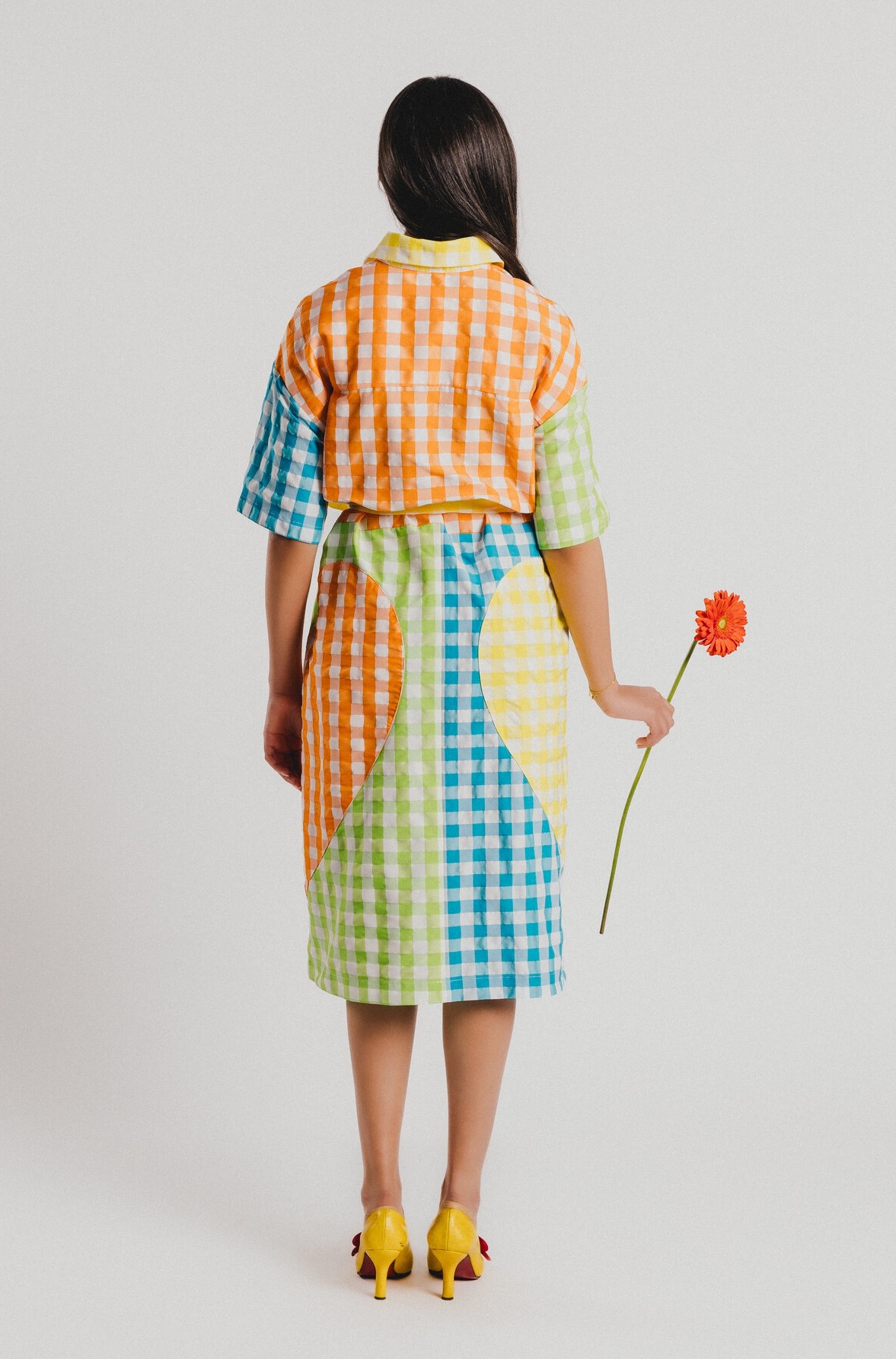 ヴィシーシャツワンピース - アガタ・ルイス・デ・ラ・プラダ（VESTIDO CAMISERO VICHY COLORES - Agatha Ruiz de la Prada）の画像