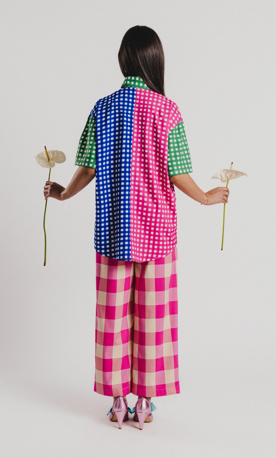 ヴィシーシャツ - アガタ・ルイス・デ・ラ・プラダ（CAMISA VICHY 3 COLORES - Agatha Ruiz de la Prada）の画像