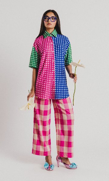 ヴィシーシャツ - アガタ・ルイス・デ・ラ・プラダ（CAMISA VICHY 3 COLORES - Agatha Ruiz de la Prada）の画像