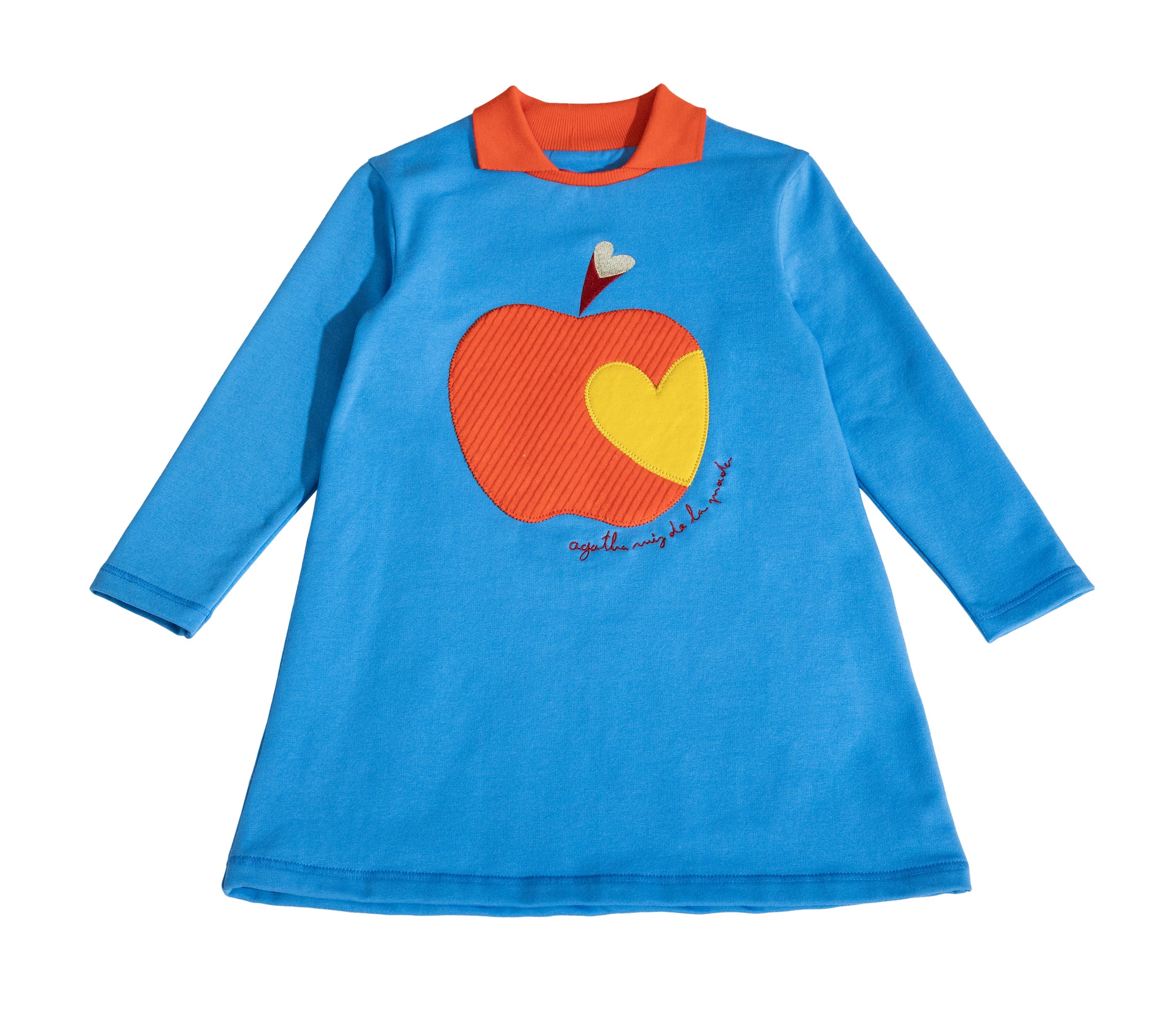 アップル ワンピース ブルー　アガタ・ルイス・デ・ラ・プラダ　(APPLES DRESS BLUE- Agatha Ruiz de la Prada)の画像