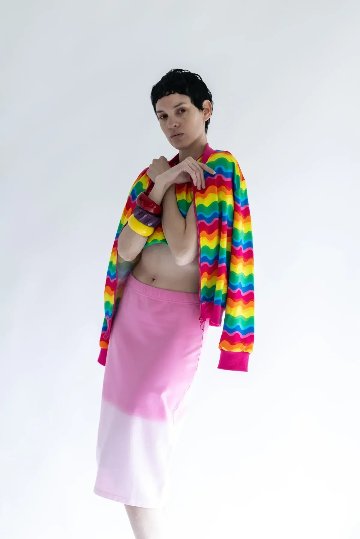 グラデーションスカート ピンク - アガタ・ルイス・デ・ラ・プラダ（FALDA ROSA DEGRADADA - Agatha Ruiz de la Prada）の画像