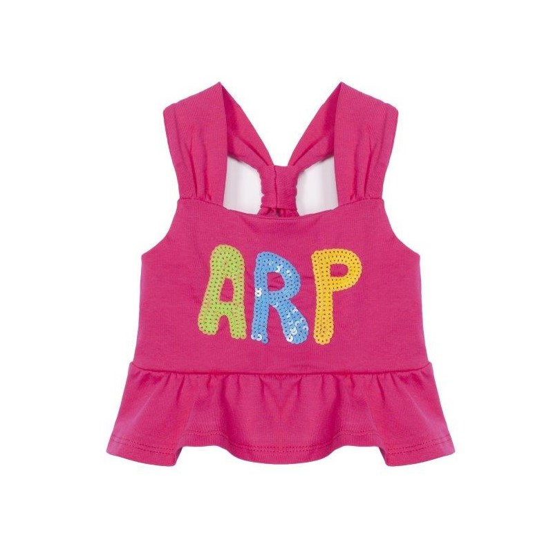 ストラップTシャツ ピンク アガタ・ルイス・デ・ラ・プラダ　(CAMISETA TIRANTES FUCSIA - Agatha Ruiz de la Prada)の画像