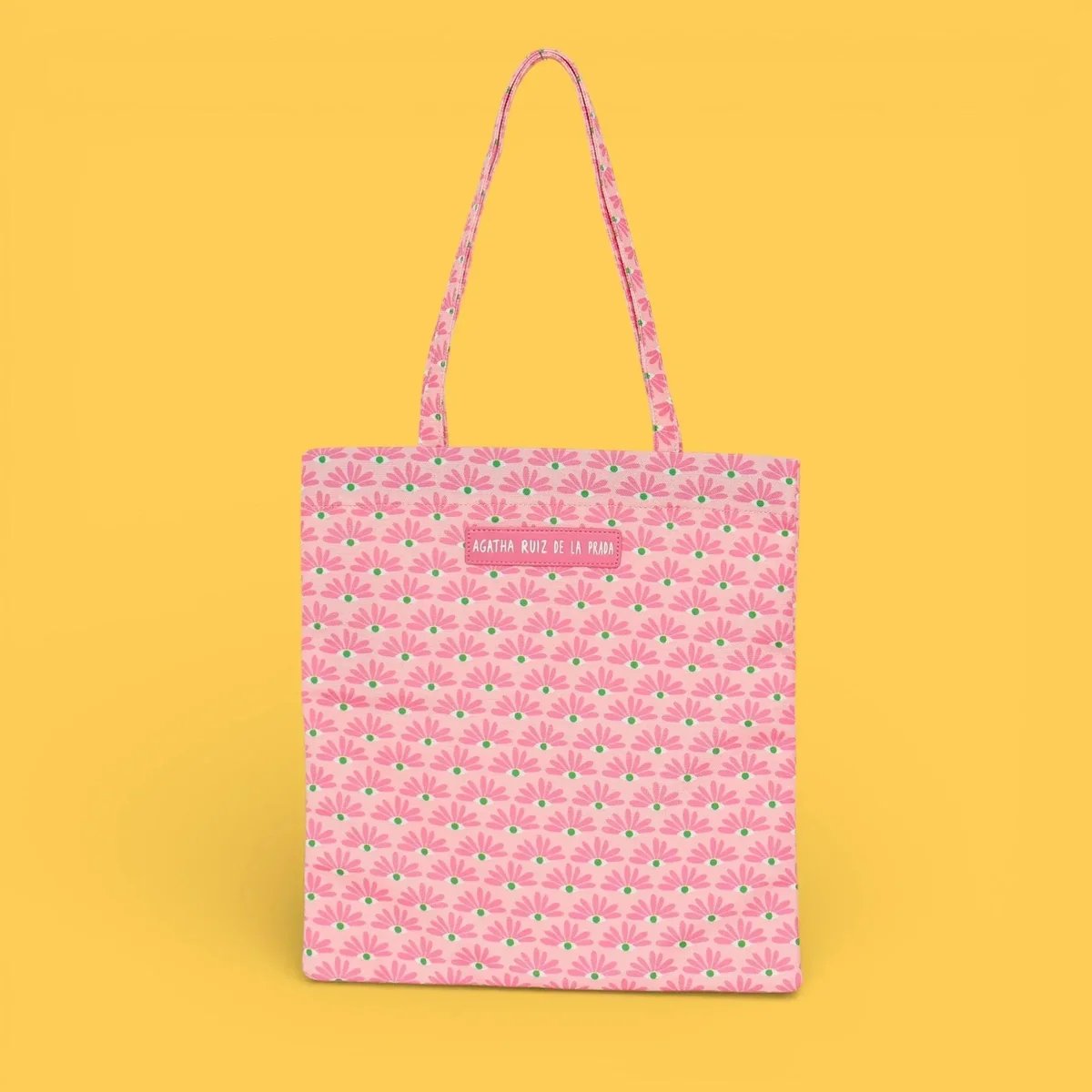 プリント ジッパー トートバッグ　フラワー - アガタ・ルイス・デ・ラ・プラダ（PRINTED ZIPPER TOTEBAG - Agatha Ruiz de la Prada）の画像