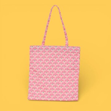 プリント ジッパー トートバッグ　フラワー - アガタ・ルイス・デ・ラ・プラダ（PRINTED ZIPPER TOTEBAG - Agatha Ruiz de la Prada）の画像