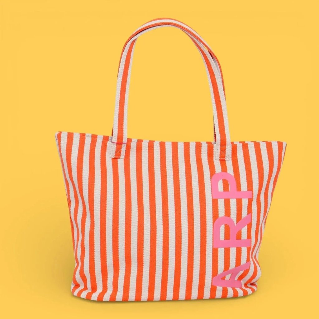 ストライプ トートバッグ オレンジ - アガタ・ルイス・デ・ラ・プラダ（ORANGE STRIPED TOTE - Agatha Ruiz de la Prada）の画像