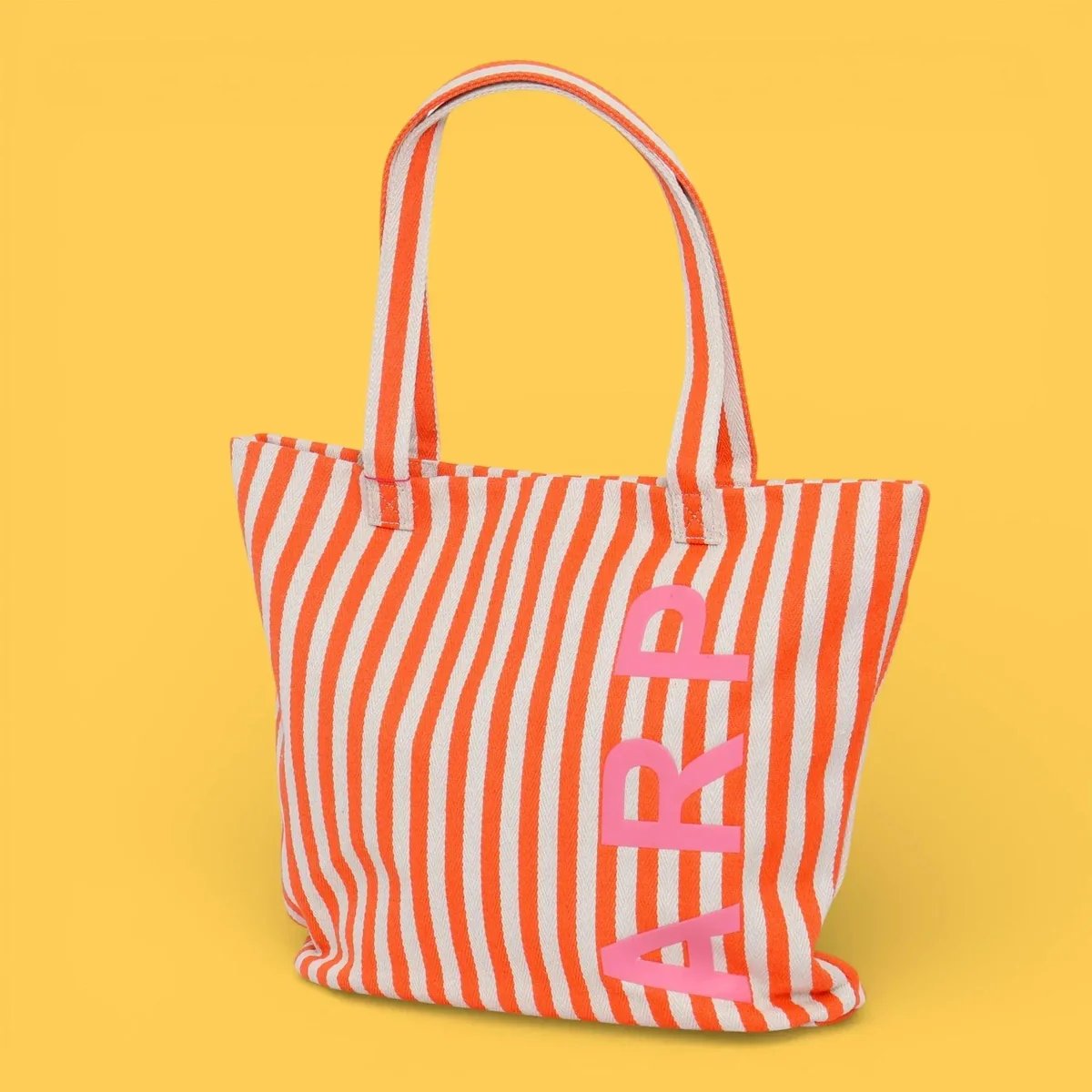 ストライプ トートバッグ オレンジ - アガタ・ルイス・デ・ラ・プラダ（ORANGE STRIPED TOTE - Agatha Ruiz de la Prada）の画像