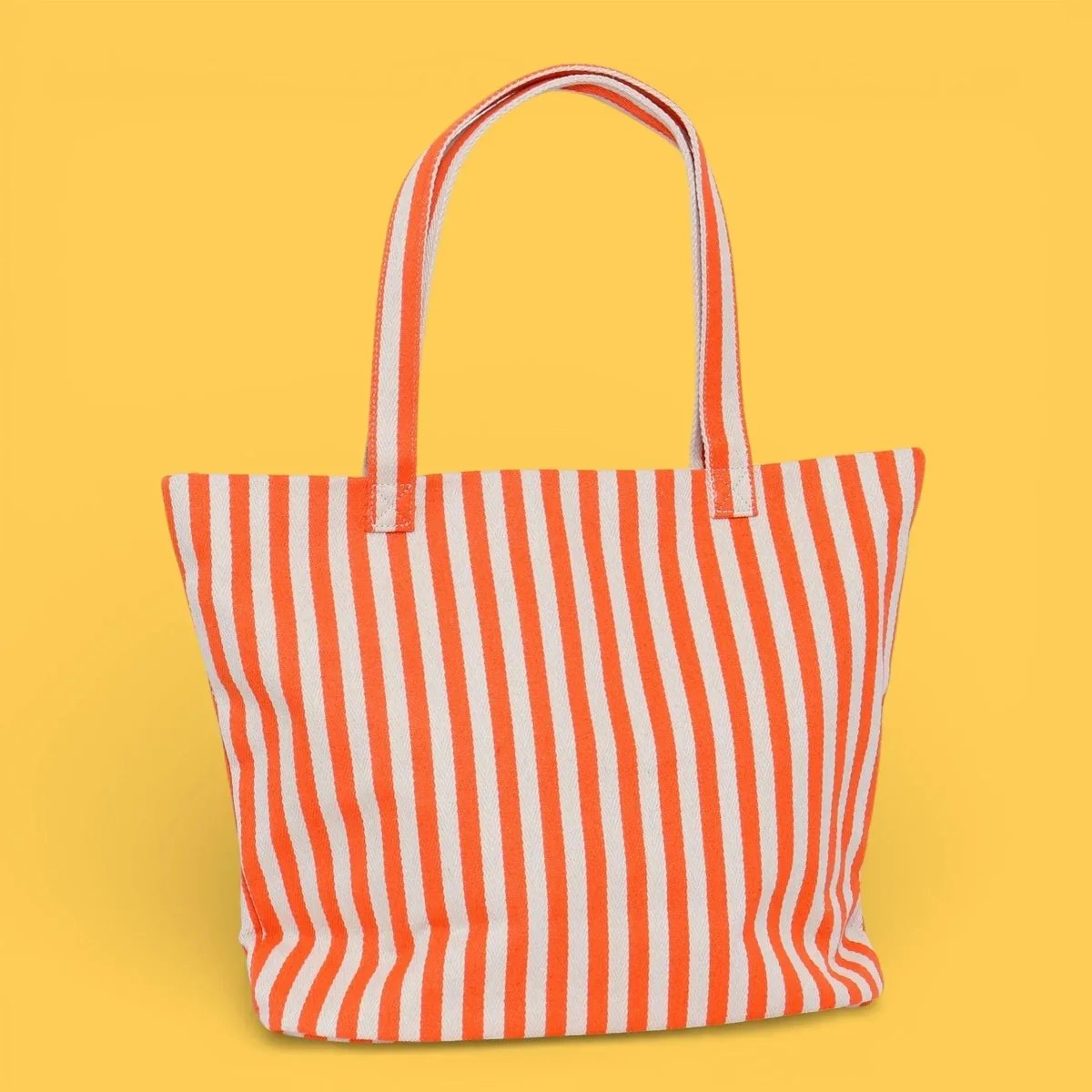 ストライプ トートバッグ オレンジ - アガタ・ルイス・デ・ラ・プラダ（ORANGE STRIPED TOTE - Agatha Ruiz de la Prada）の画像