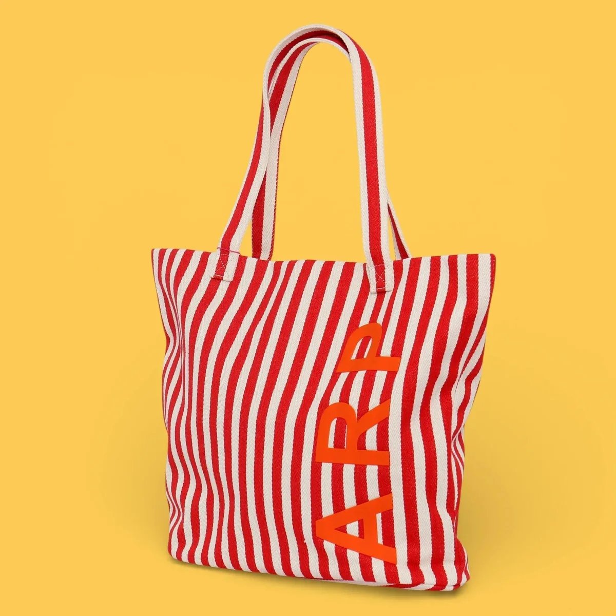 ストライプトートバッグ レッド - アガタ・ルイス・デ・ラ・プラダ（RED STRIPED TOTE - Agatha Ruiz de la Prada）の画像