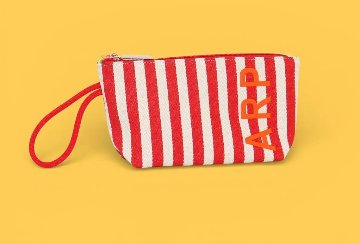 ストライプ トイレタリーバッグ レッド - アガタ・ルイス・デ・ラ・プラダ（RED STRIPED TOILETRY BAG - Agatha Ruiz de la Prada）の画像