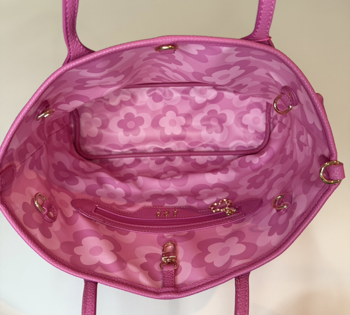 ピンク リバーシブル フローラル ショッパー - アガタ・ルイス・デ・ラ・プラダ（PINK REVERSIBLE FLORAL SHOPPER - Agatha Ruiz de la Prada）の画像