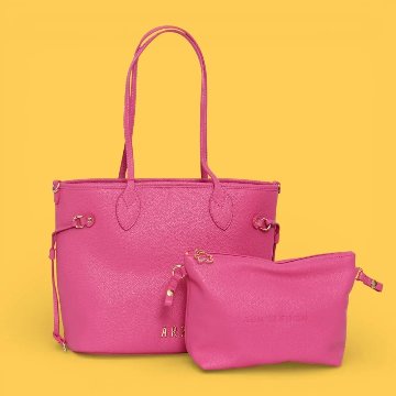 ピンク リバーシブル フローラル ショッパー - アガタ・ルイス・デ・ラ・プラダ（PINK REVERSIBLE FLORAL SHOPPER - Agatha Ruiz de la Prada）の画像