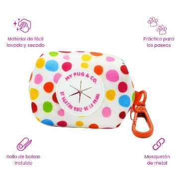 ポルタボルサス トポス - アガタ・ルイス・デ・ラ・プラダ（POLKA DOTS POOP BAG HOLDER - Agatha Ruiz de la Prada）の画像